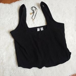 ASOS Black Crop Top - S
